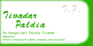 tivadar paldia business card